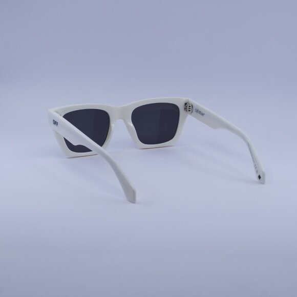 Off-White OERI13X VALDEZ 0107 Sunglasses White Square Frame, Dark Grey Lenses - Picture 5 of 10